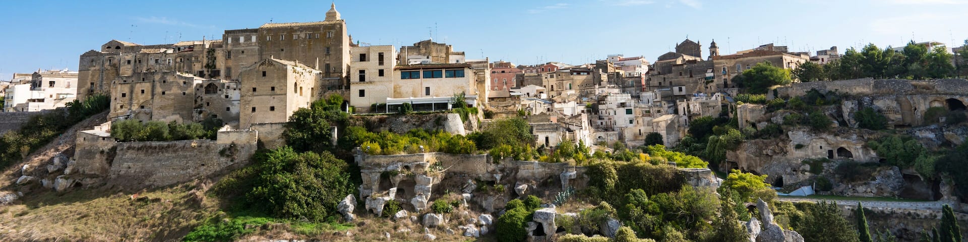 Panorama view, cityscape of Gravina di Puglia, Italy