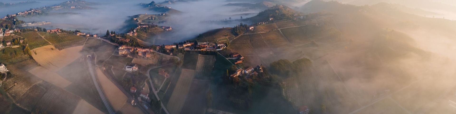 View of Agliano Terme in Langhe, Piedmont, Italy