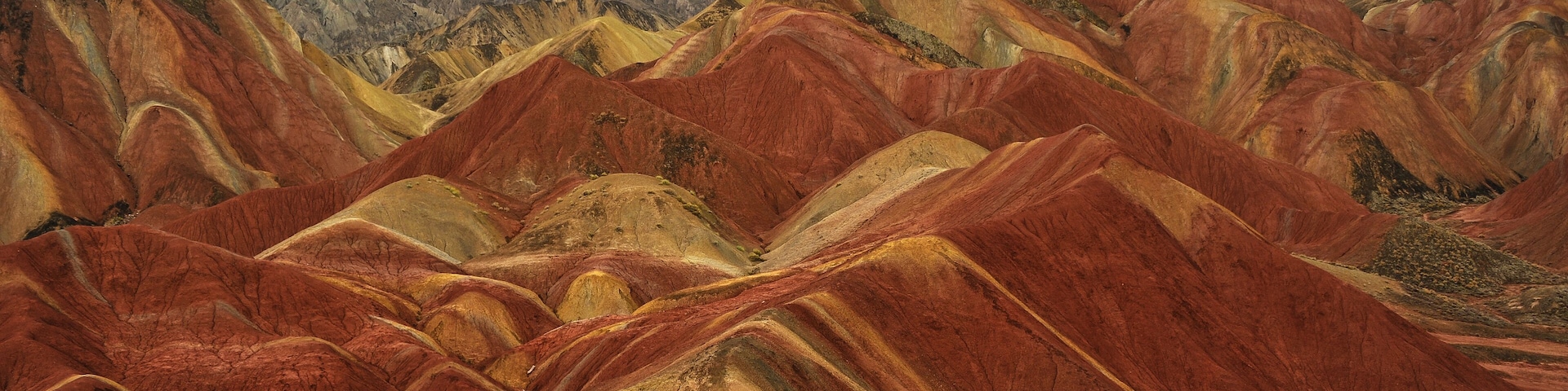 The Danxia mountain in Zhangye of Gansu province of China.