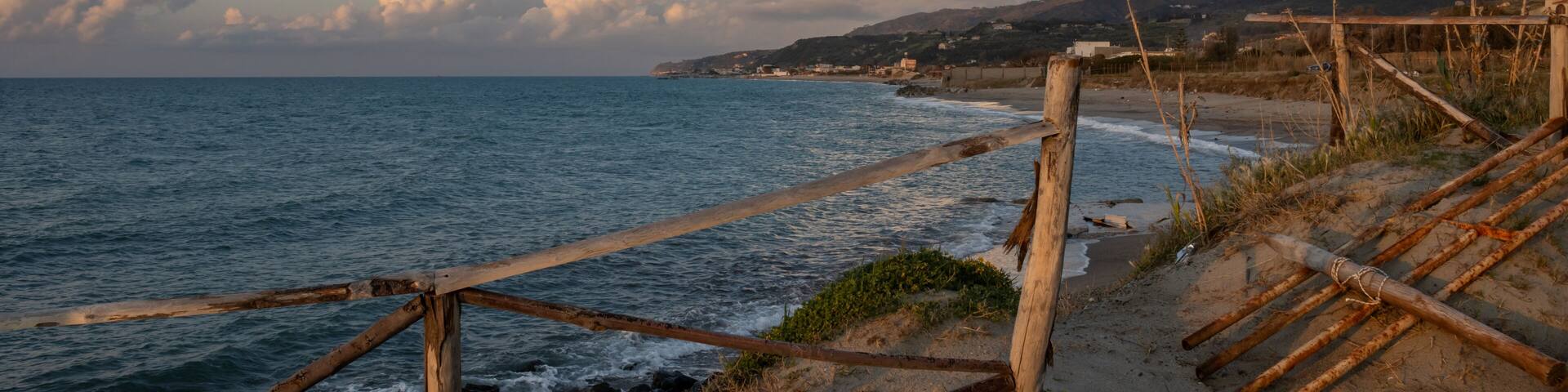 Evening at the beach, Torregrotta, Sicily, Italy