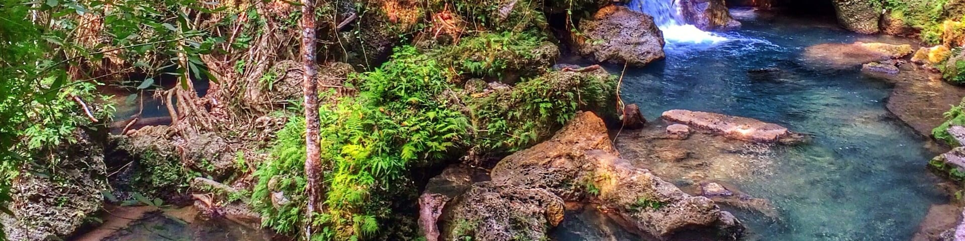 At the source - Hagimit falls , Island garden city of Samal, Davao del Norte