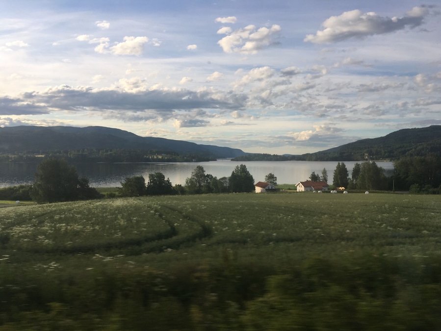 Train journey pic, from Kristiansand to Sandefjord, Norway