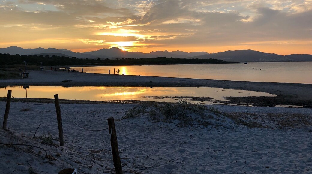 Sunset at the beach at Baia Dei Mori,
