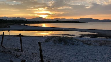 Sunset at the beach at Baia Dei Mori,