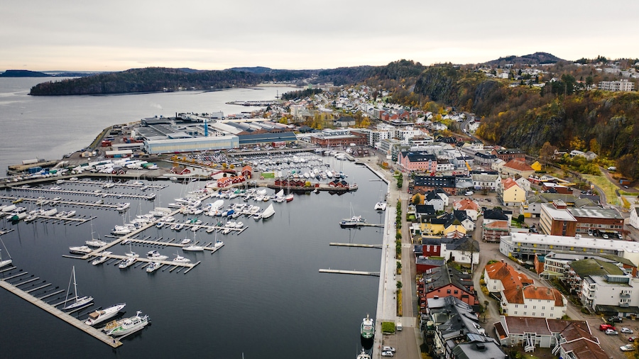 The Norwegian town of Holmestrand