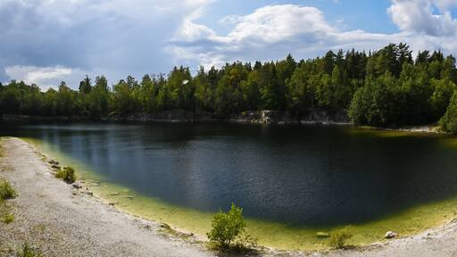Panoramic landscape view overthe Sala Silver mine