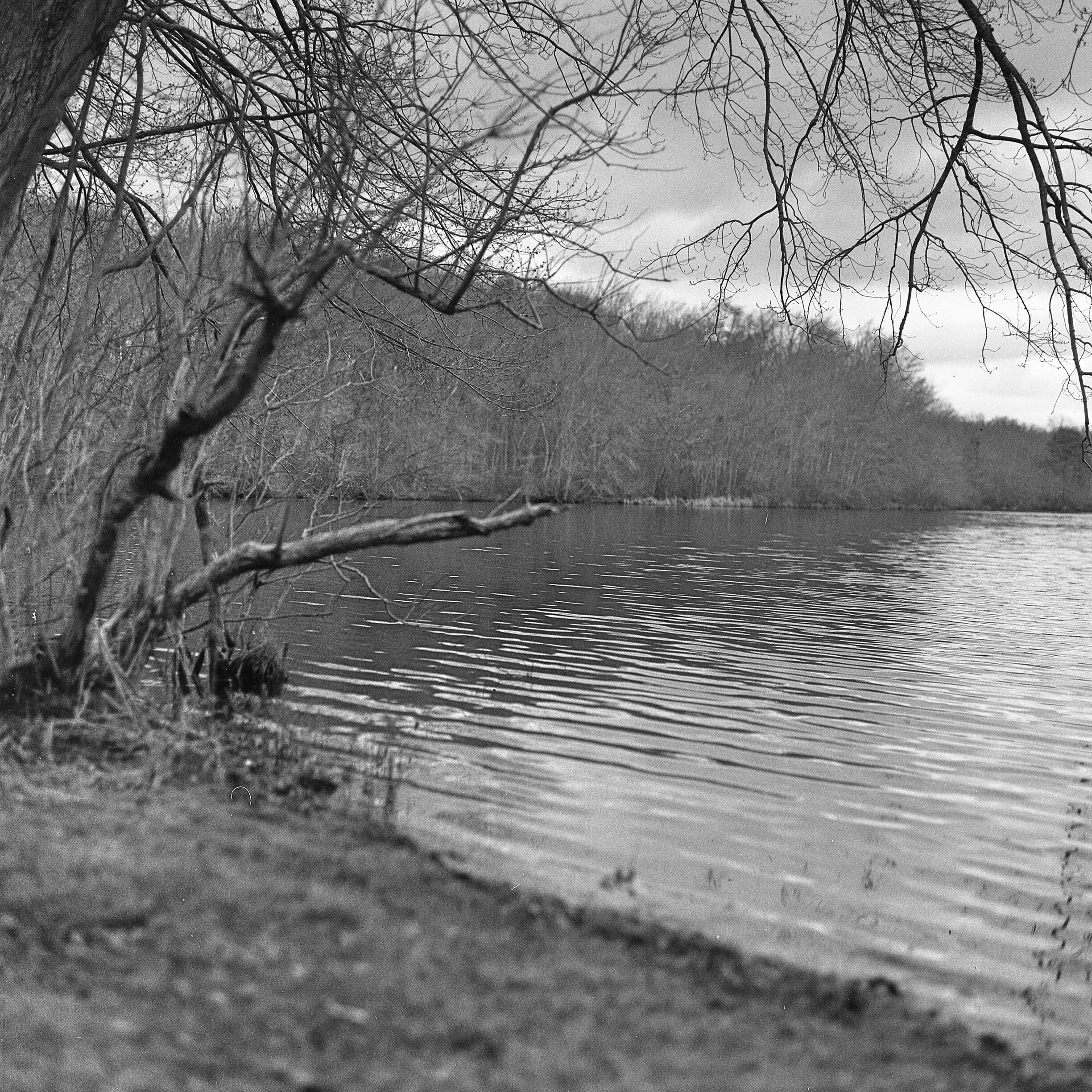 Fishing and bike path with benches along the way parking is a problem 