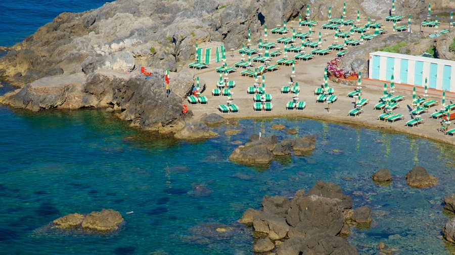 Talamone showing rocky coastline