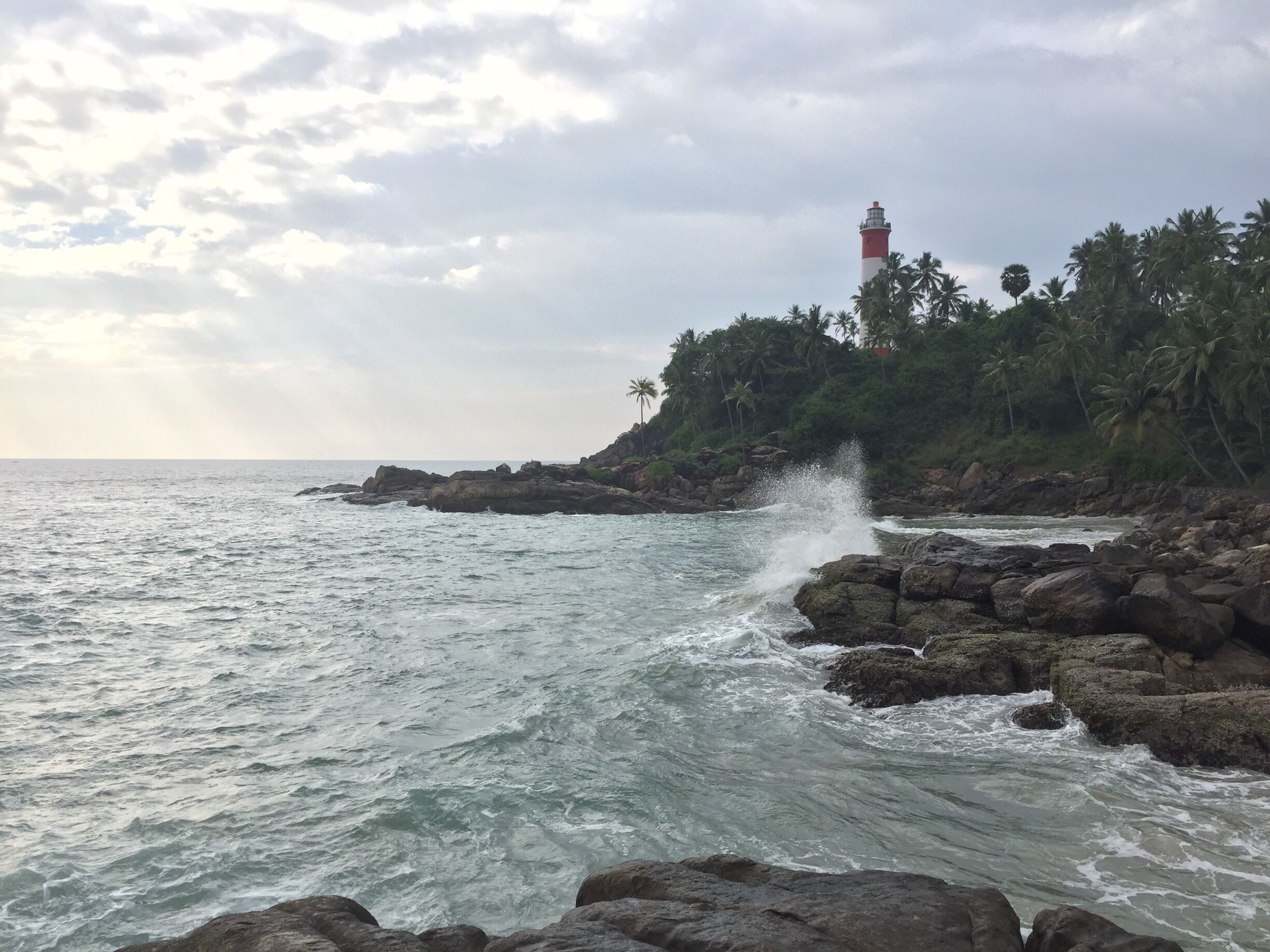 View from private beach next to the resort