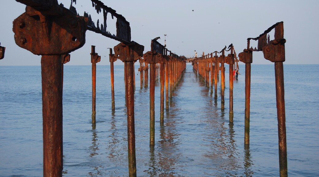 This tiny little town has an amazing beach! These old pier was just begging for me to capture its rustic beauty. The beach is long and wide with soft sand and a great place to see the local fishermans at work!