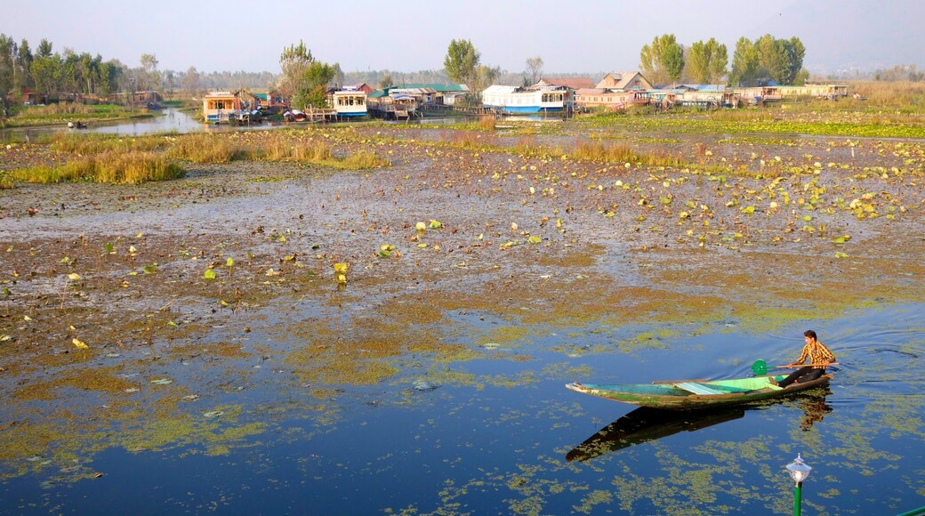 Jammu and Kashmir which includes kayaking or canoeing and wetlands as well as an individual male