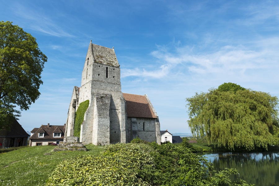 The medieval church, l' Eglise St. Martin de Cricqueboeuf