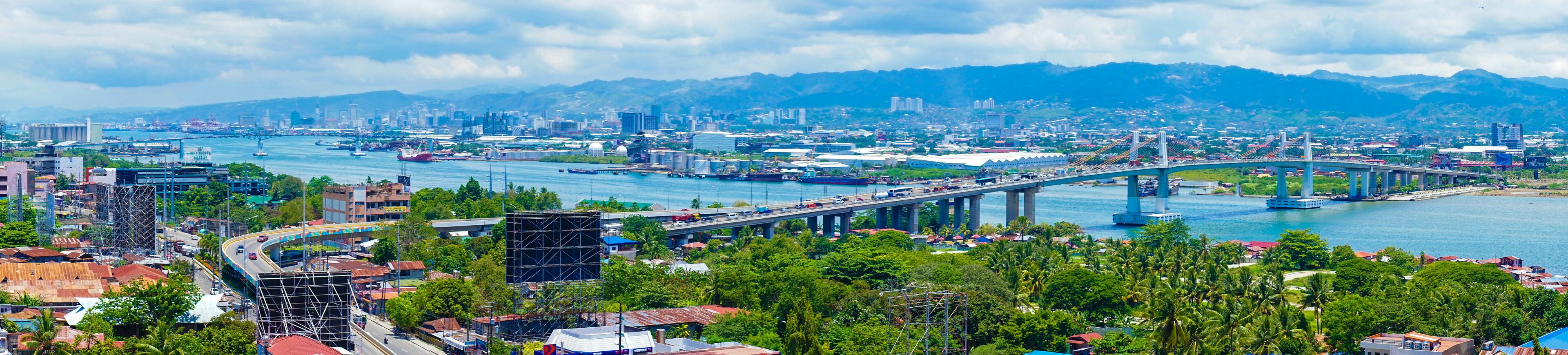 フィリピン、セブ島、マクタン島周辺を観光している風景 Scenery of sightseeing around Mactan Island, Cebu Island, Philippines