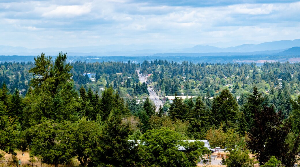 View of Portland Suburbs From Powell Butte Park in East Portland, OR