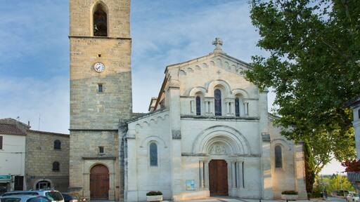 Church of Fabregues (France) with its bell tower