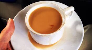 Unbelievable tea from Blue Sea Cafe.