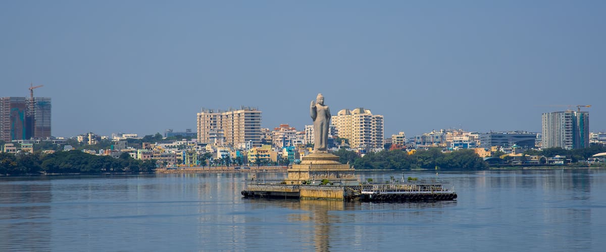 Buddha statue in Hyderabad, India, is the world's tallest monolith of Gautama Buddha erected in the middle of Hussain sagar lake.