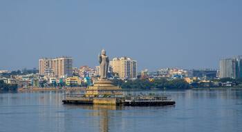 Buddha statue in Hyderabad, India, is the world's tallest monolith of Gautama Buddha erected in the middle of Hussain sagar lake.