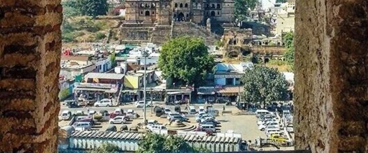 View of Chaturbhuj Temple from terrace of Queen's Palace at Orchha. Clicked from mobile camera.
#LifeAtExpedia