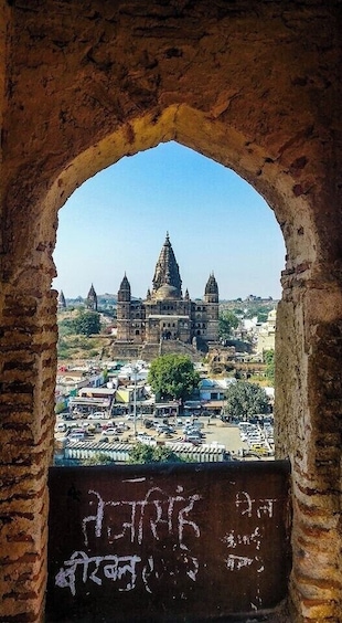 View of Chaturbhuj Temple from terrace of Queen's Palace at Orchha. Clicked from mobile camera.
#LifeAtExpedia