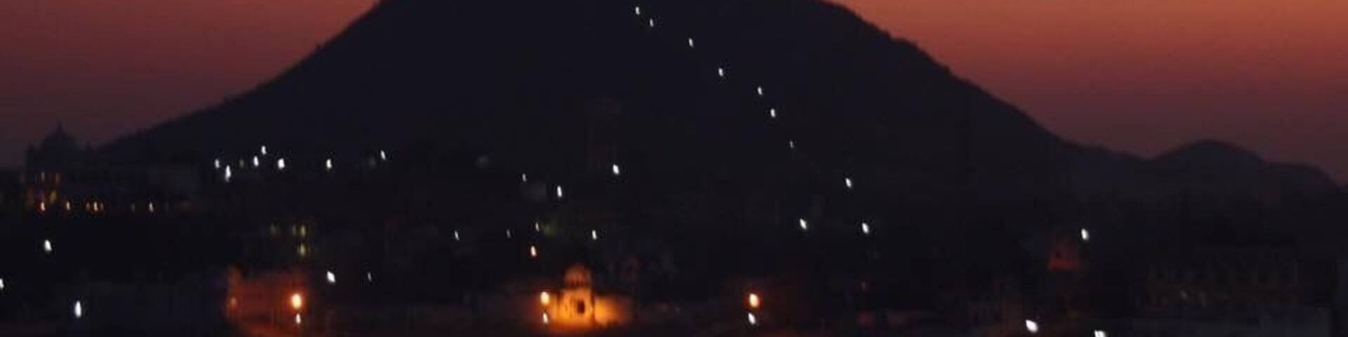 At one end of the holy lake in Pushkar is the perfect place to see the sunset. There is a Sunset ceremony with drumming it was excellent.At the opposite end you can see the lighted pathway Leading up the mountain to Savitri Temple with great sunrise views.
#Mountains