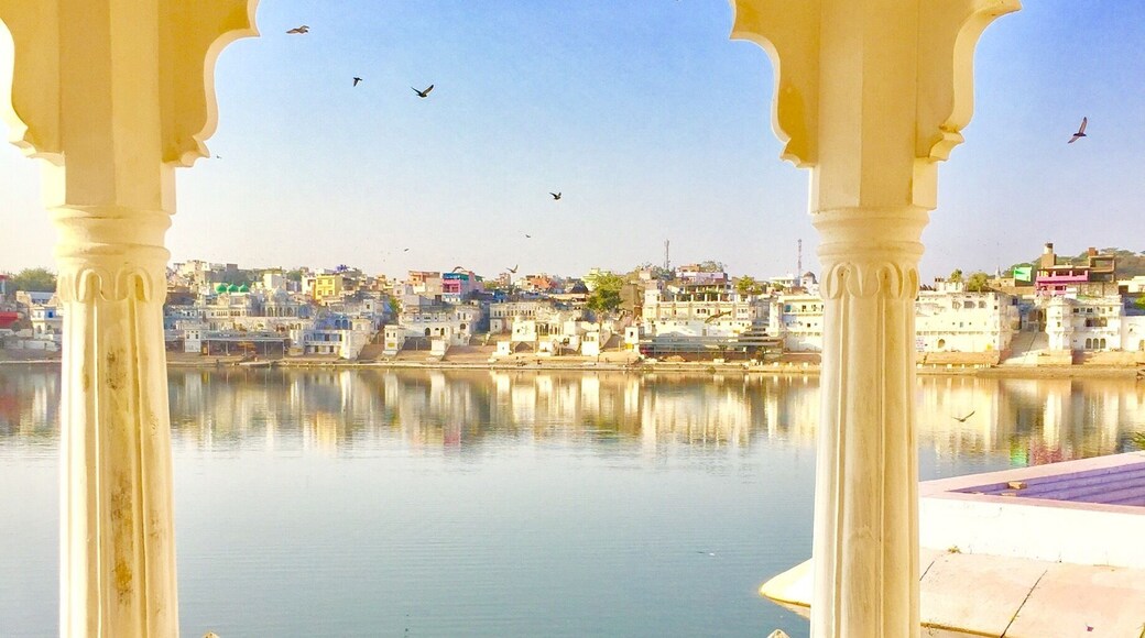 A well sought holy lake in the state of Rajasthan, India.
Believed to be holy by believers.
The sunrise and sunset sure were gorgeous here. #stunningstructures