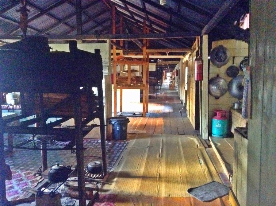 Borneo long house, Bario.