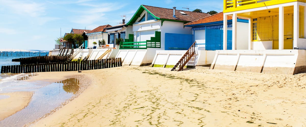 typical house Arcachon basin in the village of grass; Shutterstock ID 259620821; purchase_order: SP-1269 HA 2018 Batch 1; Order: ; client: ; other: