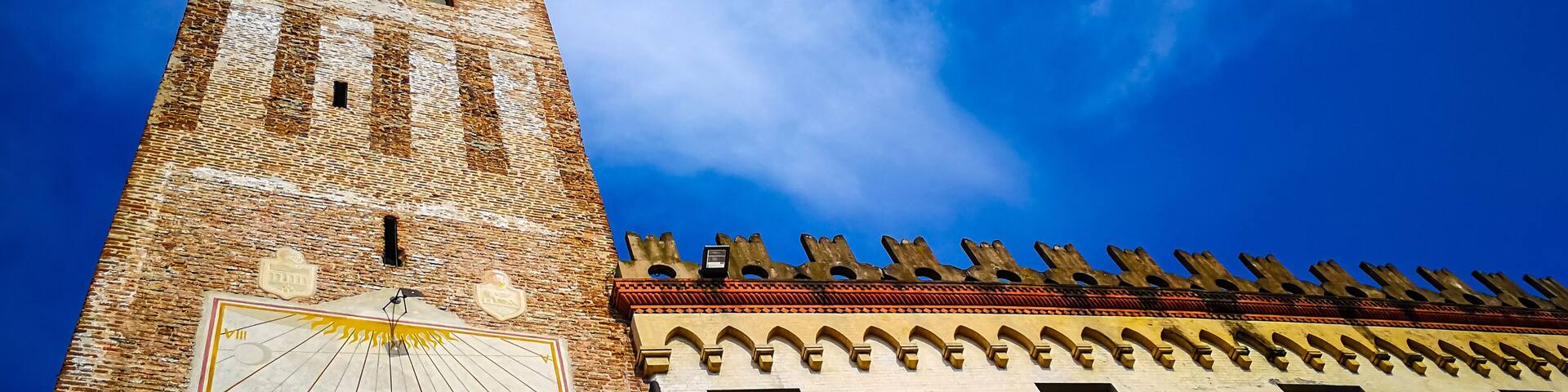 View on the municipality of Camposampiero, Padua, Italy