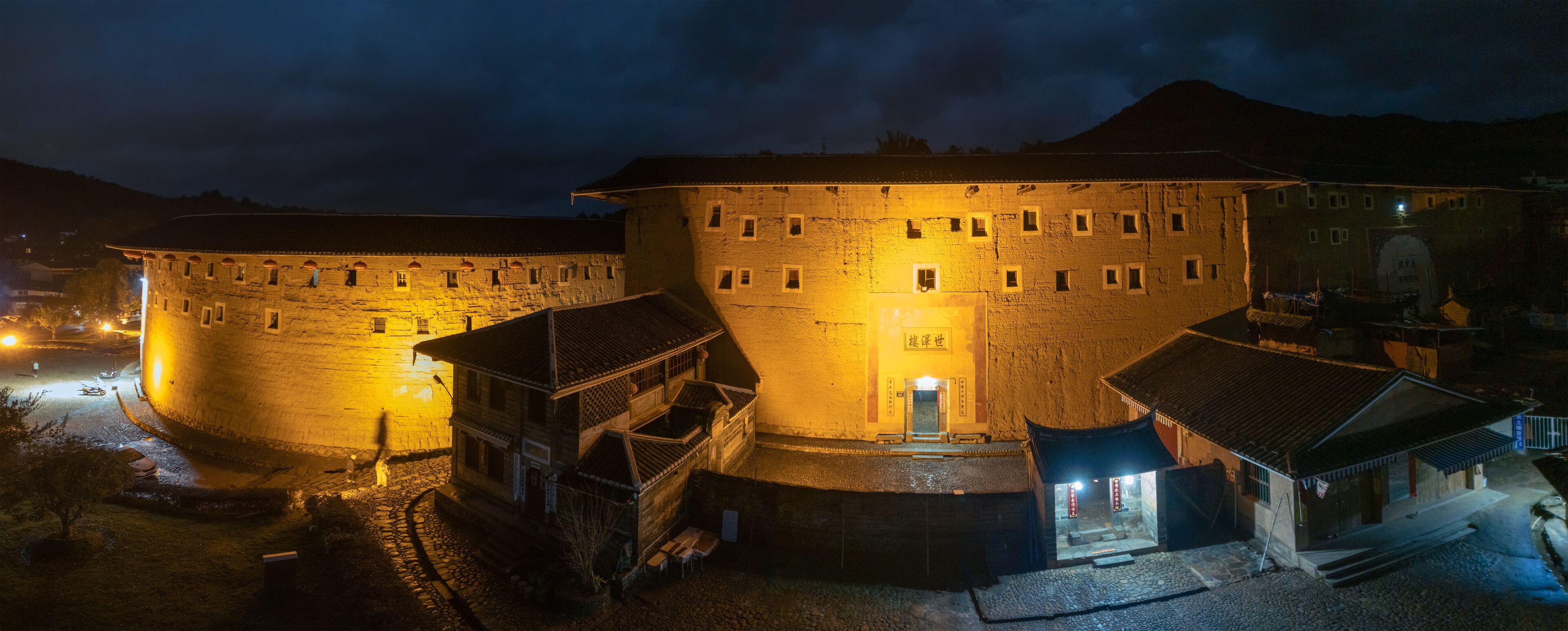 Yongding Scenic Spot of the Earthen Building in Fujian Province, China