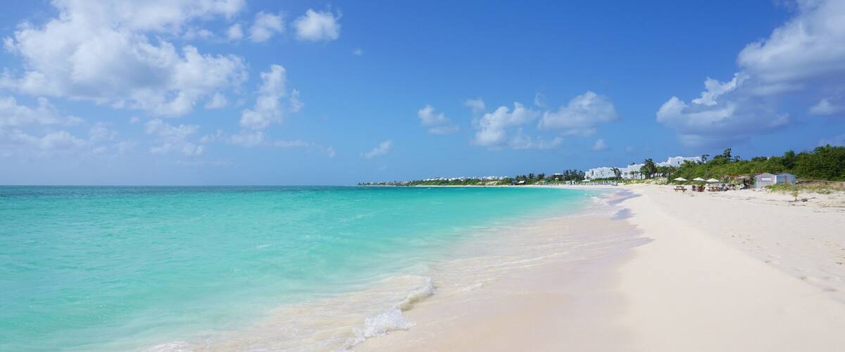 Beautiful Rendez-Vous Bay beach in Anguilla