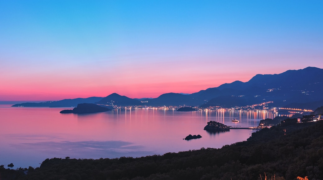 Coast Of Montenegro By Night