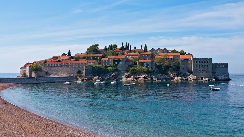 The sky and the sea in Budva
