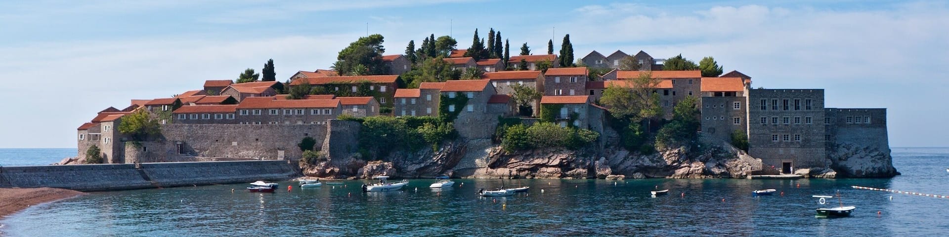 The sky and the sea in Budva
