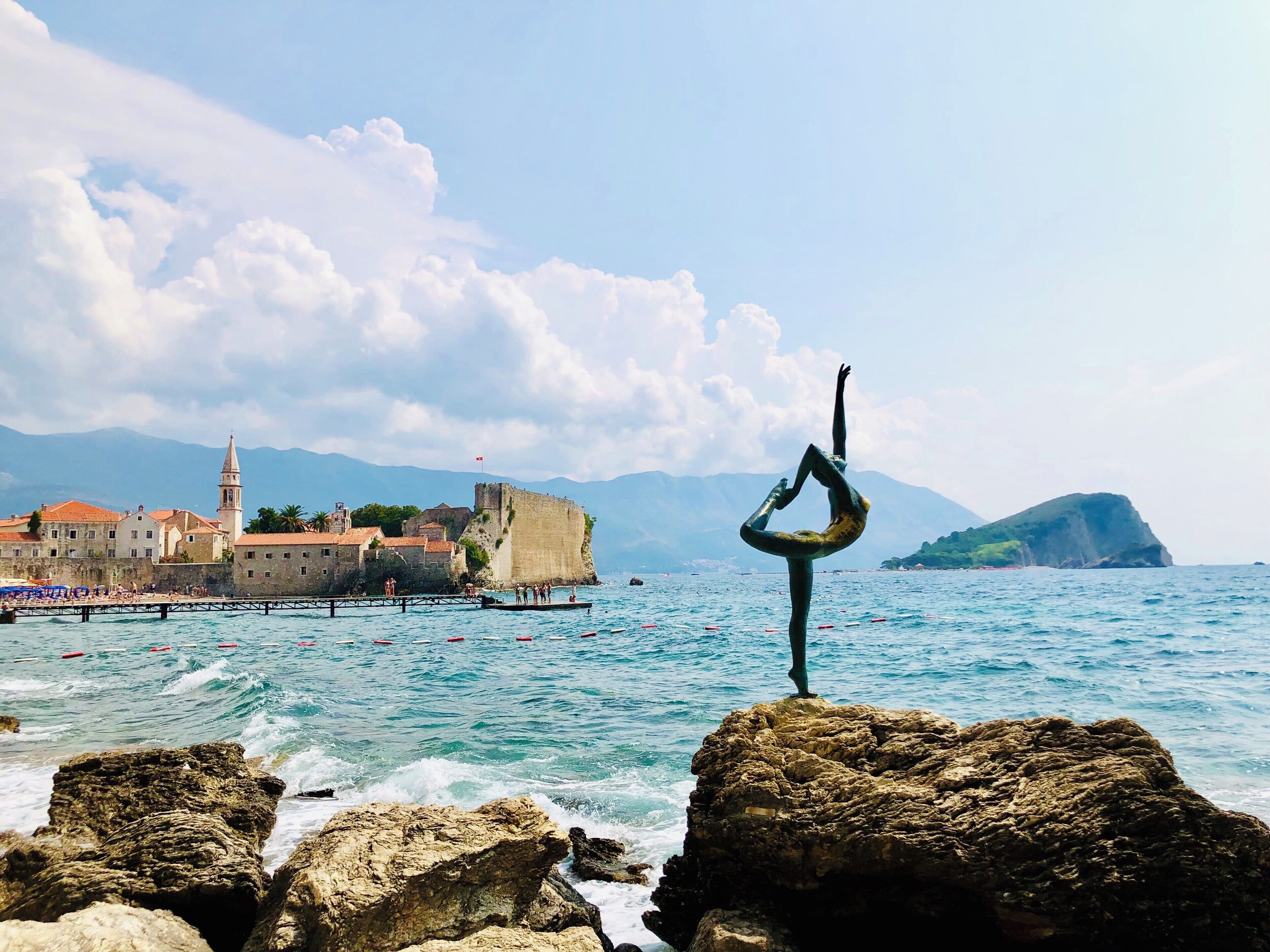 Ballerina Statue at Budva, Montenegro 🇲🇪