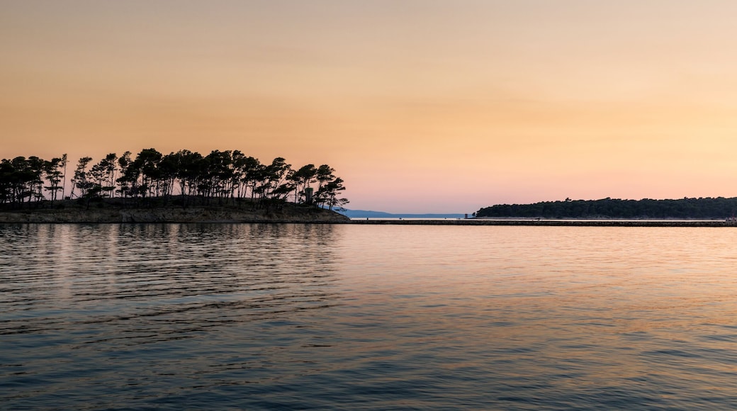 CXity of Rab on the island in Croatia at sunset