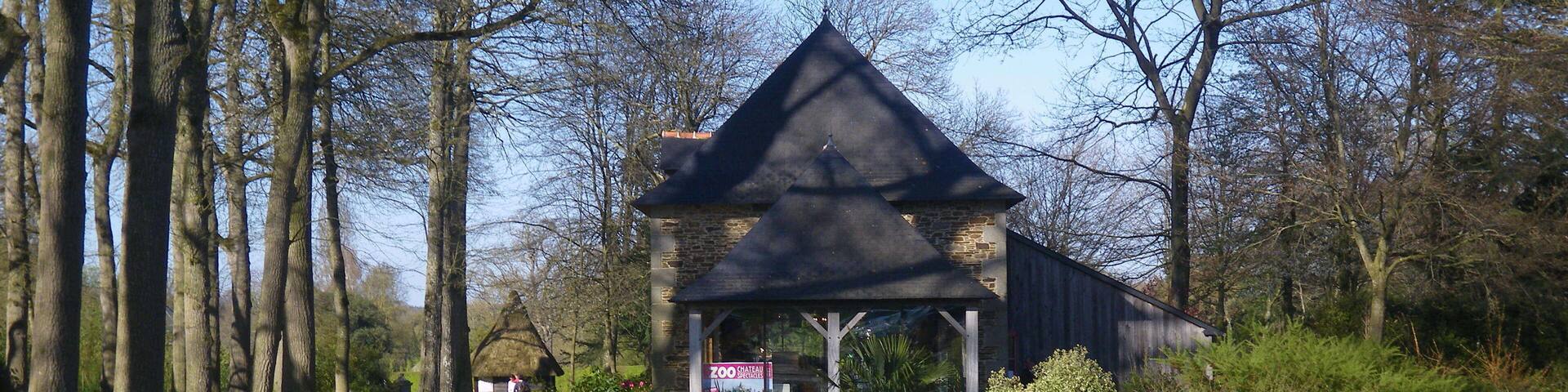 l'entrée du zoo de la bourbansais