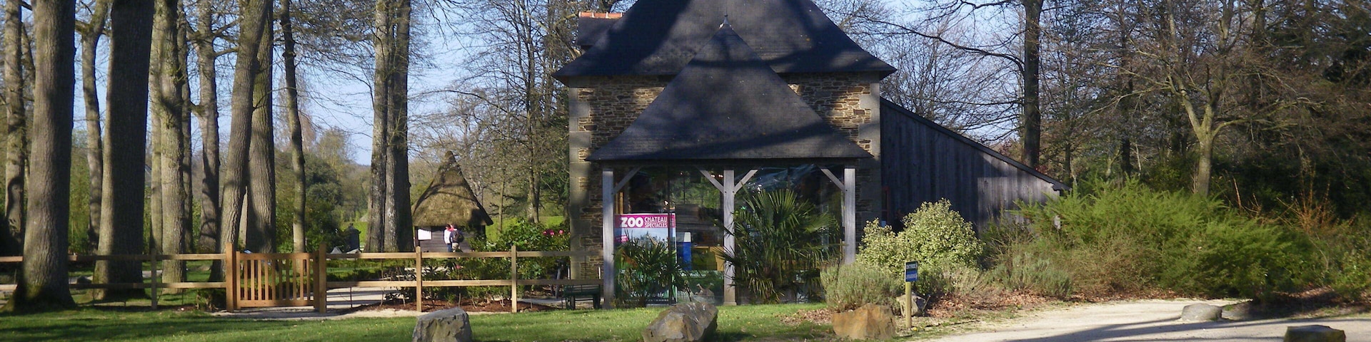 l'entrée du zoo de la bourbansais