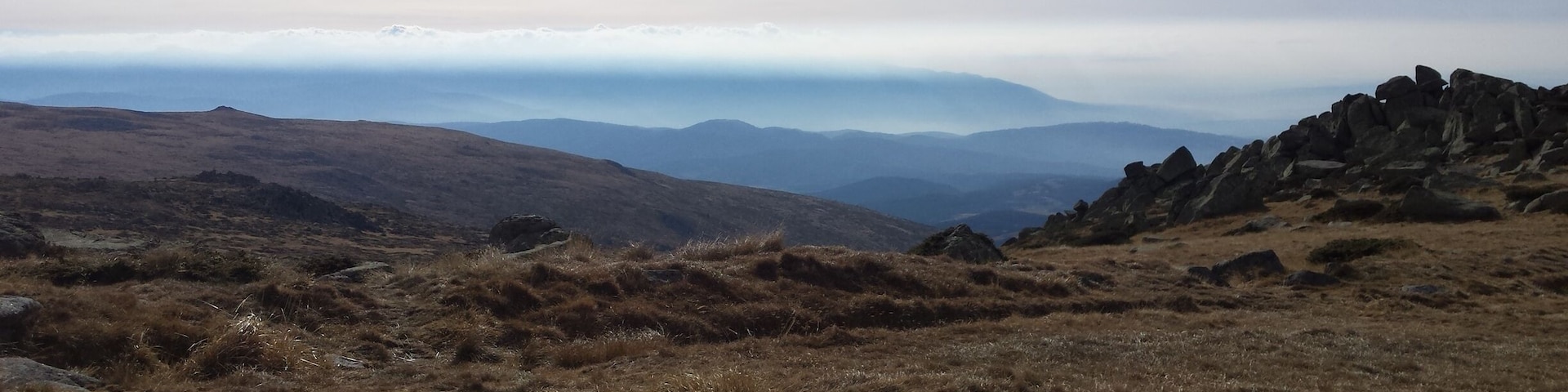 View from the highest peak in Vitosha- Cherni vrah.