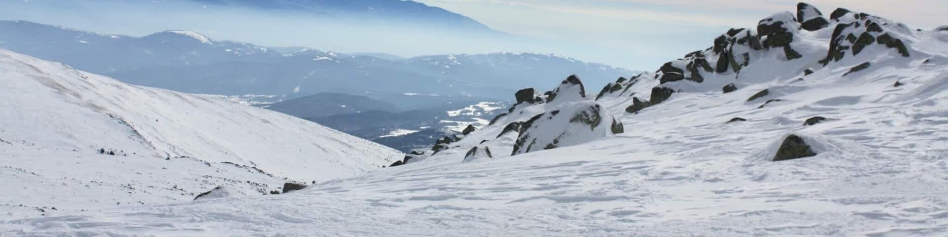 The picture is taken from the peak of Vitosha mountain(Cherni vrah, 2290m).