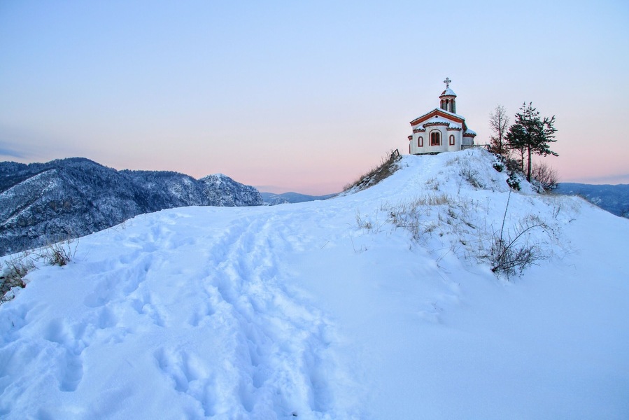 Close to God, in early winter morning.