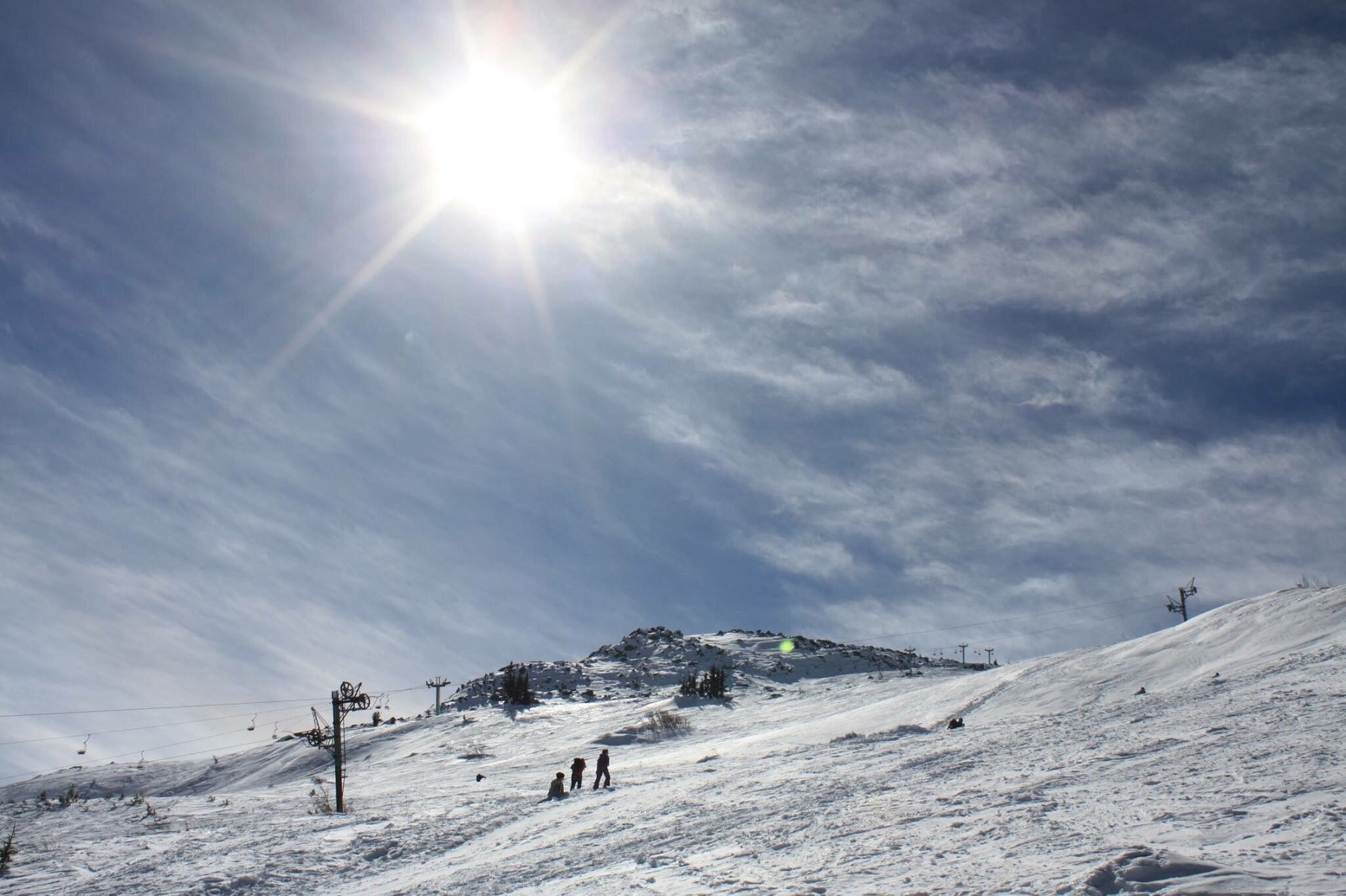 On the way to the top of Vitosha mountain.