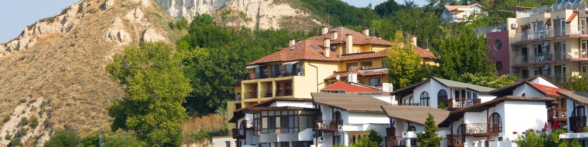 The town of Balchik on the Black sea coast, Bulgaria.