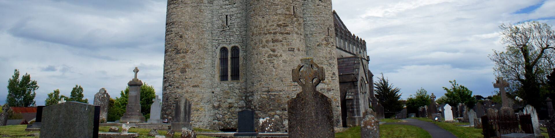 The Norman style tower of the 15th century.Lusk.Ireland.