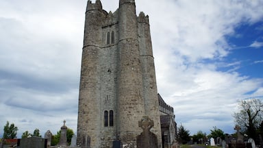 The Norman style tower of the 15th century.Lusk.Ireland.