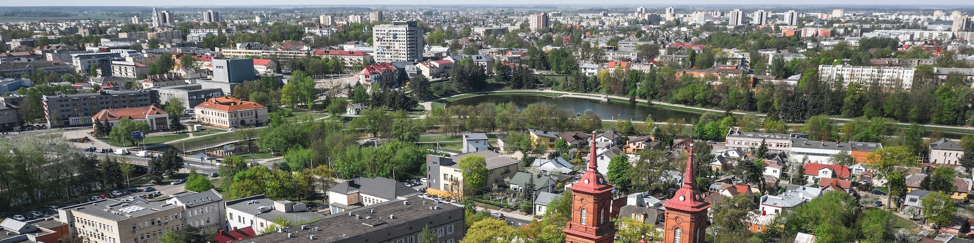Aerial view of Panevezys