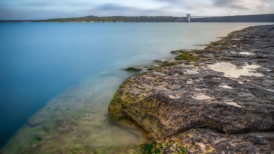 This is a 2 minute exposure of beautiful Canyon Lake in the Texas Hill Country.