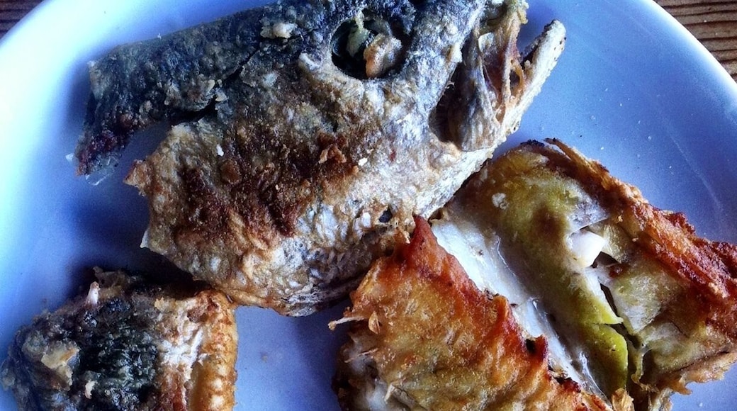 Grill fish just from sea an hour ago