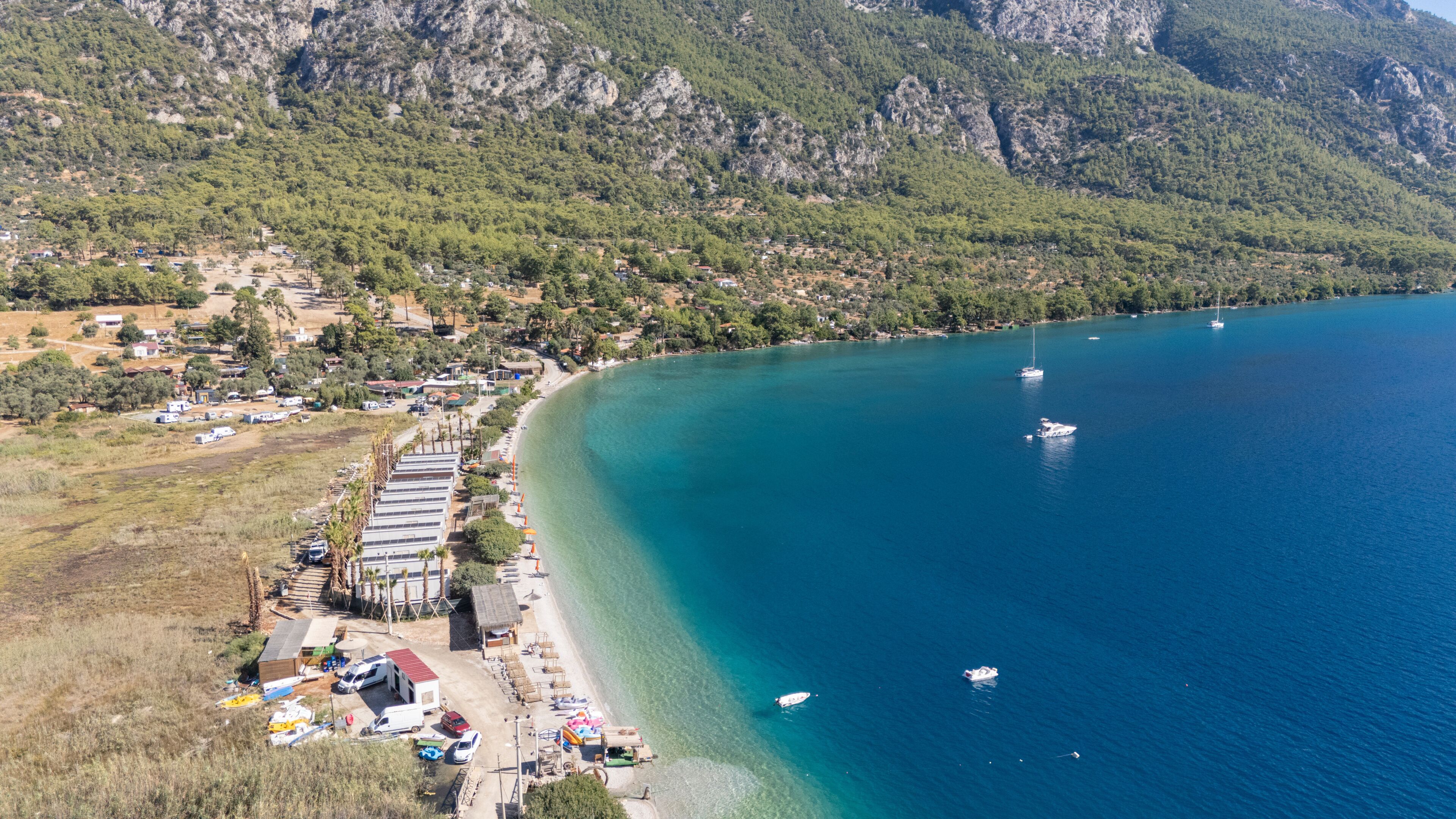 Stunning Aerial View of Milas Akbük Bay, Turkey