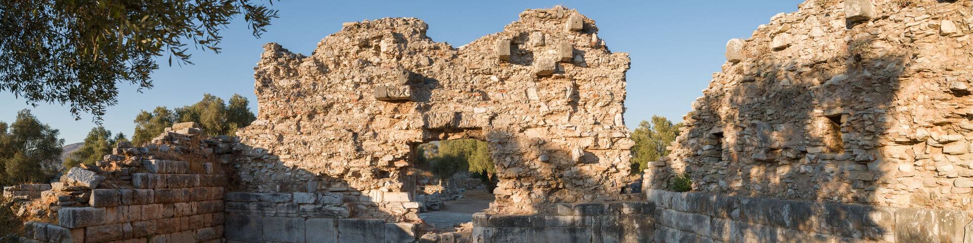 Ruins of the ancient city of Iasos. Kiyikislacik town, Mugla city, Turkey country